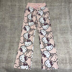 Hello Kitty pink and white loungewear pants
